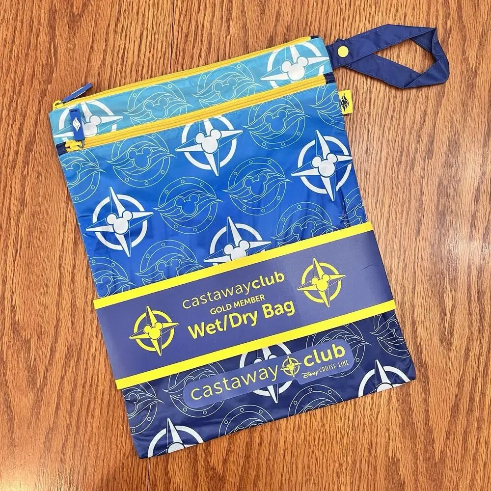 2026 New Castaway Club Gold Member Gift Wet Dry Bag Disney Cruise Line Swag DCL